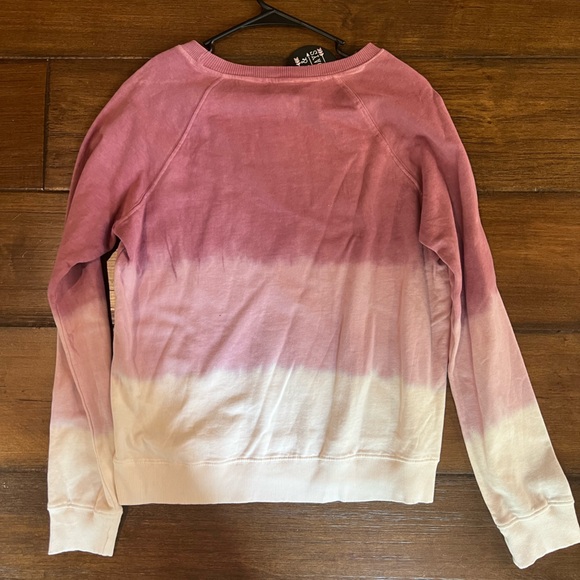 Peace, Love, and Lazy Days Pink Gradient Sweatshirt - Picture 4 of 4